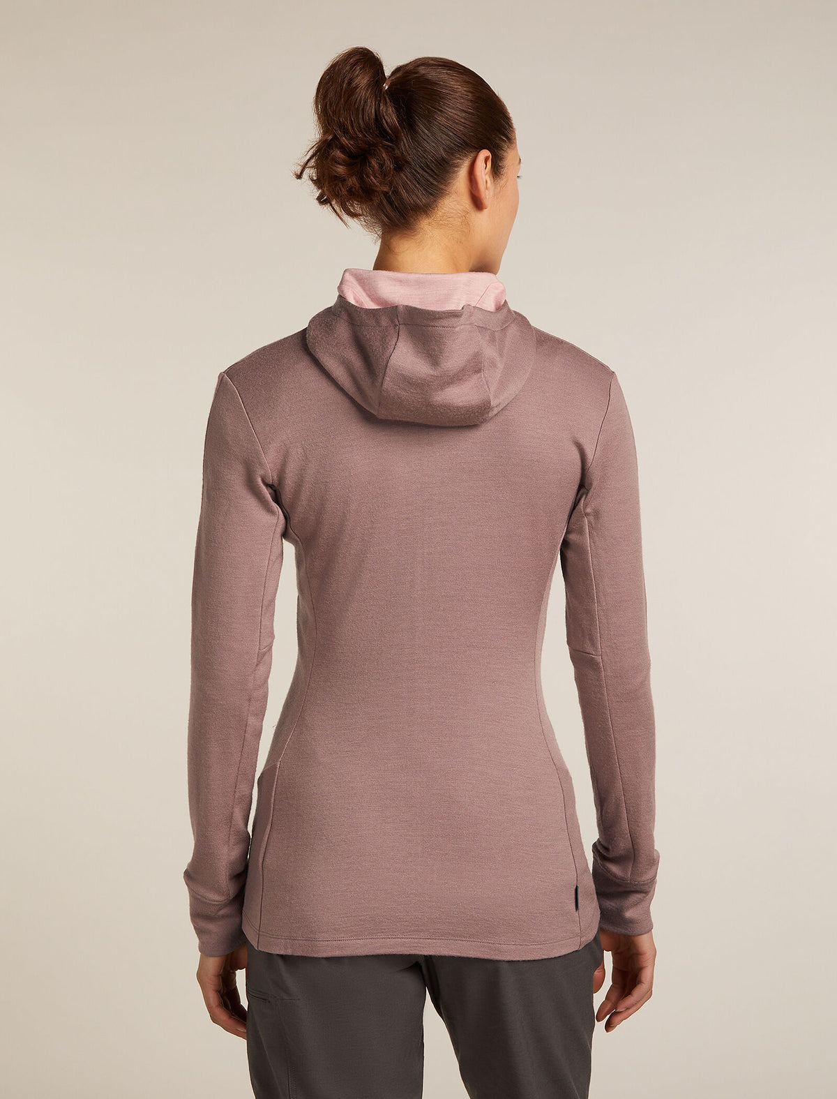 Women’s Merino 260 Quantum Long Sleeve Zip Hoodie Summit/Blush - 2