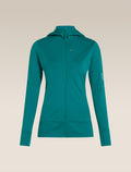 Women’s Merino 260 Quantum Long Sleeve Zip Hoodie Tidal teal - 10