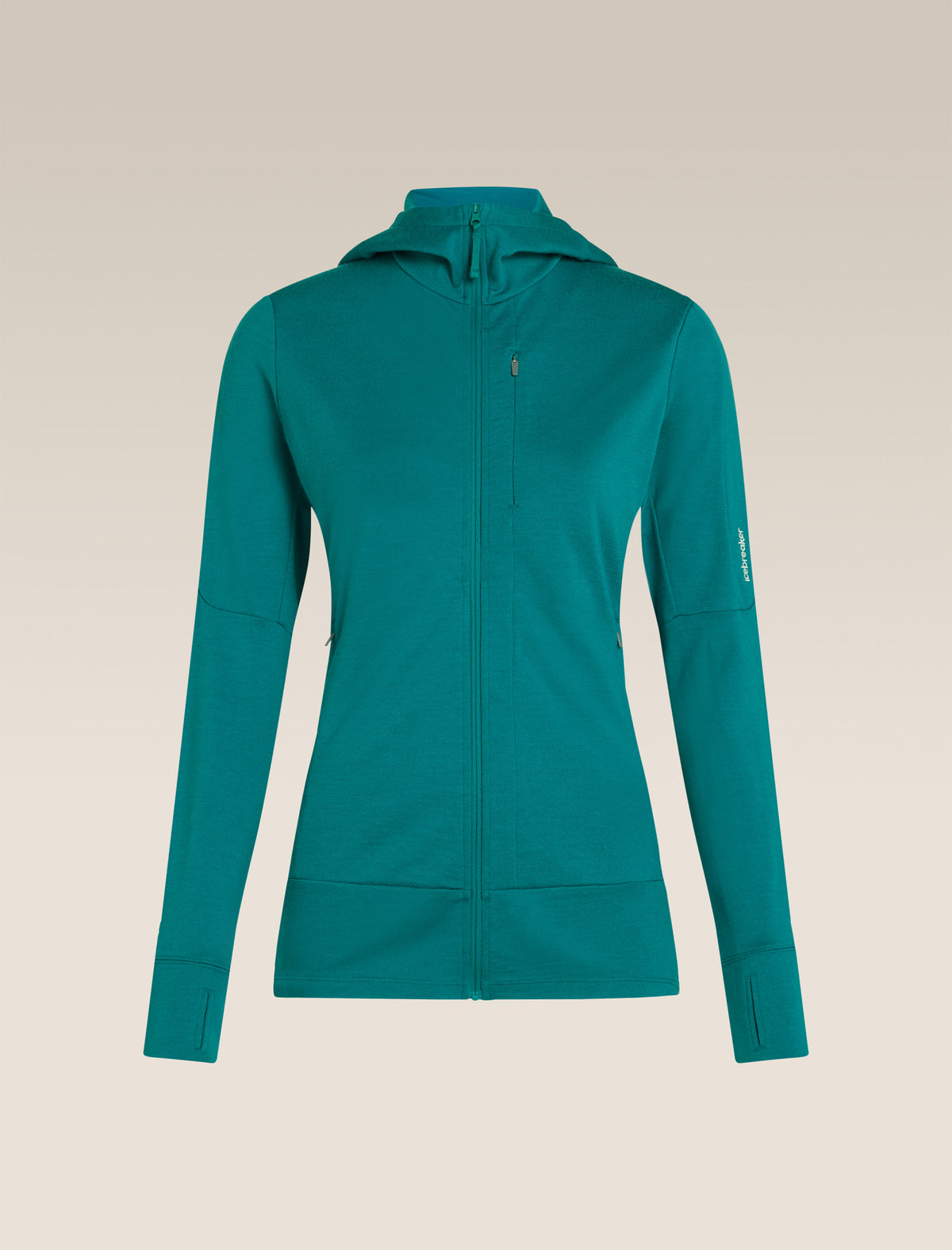 Women’s Merino 260 Quantum Long Sleeve Zip Hoodie Tidal teal - 10