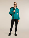 Women’s Merino 260 Quantum Long Sleeve Zip Hoodie Tidal teal - 4