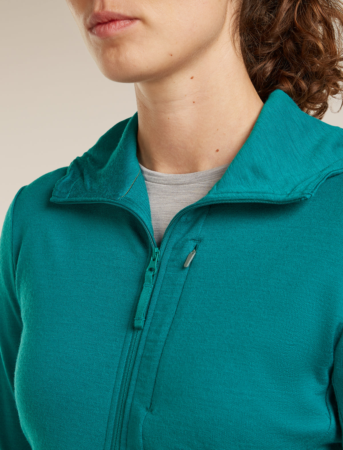 Women’s Merino 260 Quantum Long Sleeve Zip Hoodie Tidal teal - 5
