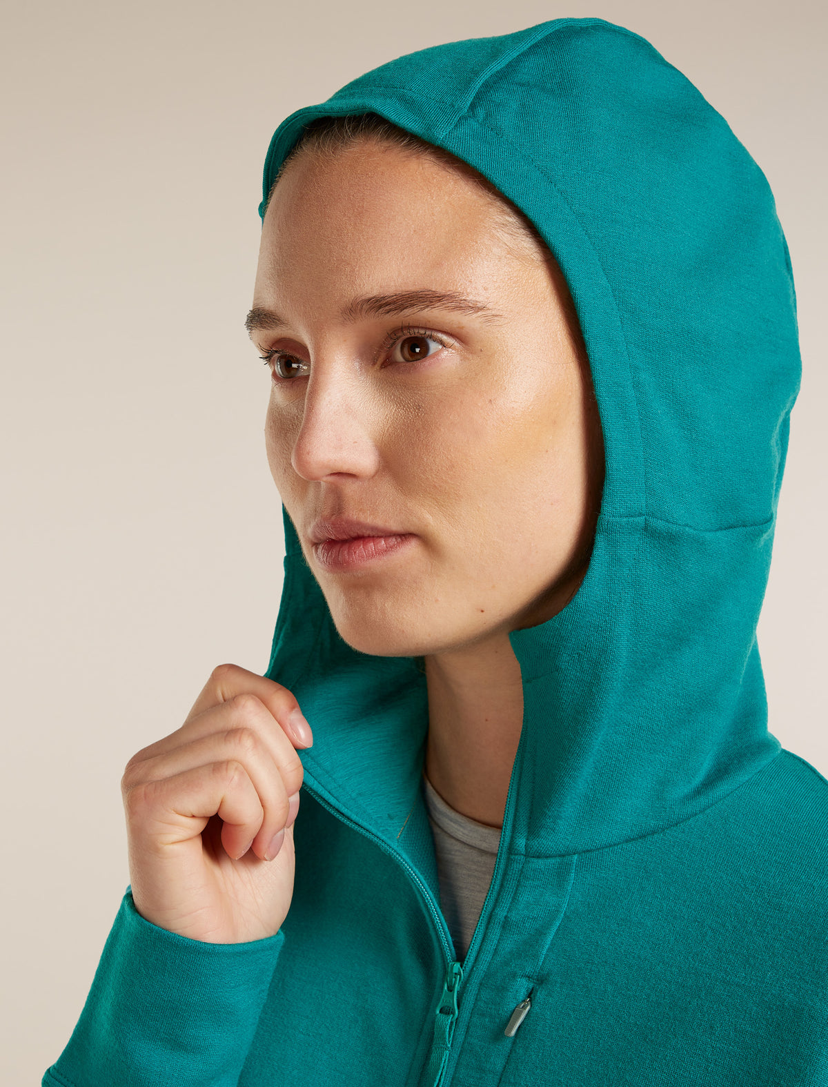 Women’s Merino 260 Quantum Long Sleeve Zip Hoodie Tidal teal - 7