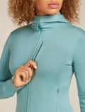 Women’s Merino 260 Quantum Long Sleeve Zip Hoodie Hydro - 10