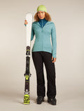 Women’s Merino 260 Quantum Long Sleeve Zip Hoodie Hydro - 4