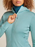 Women’s Merino 260 Quantum Long Sleeve Zip Hoodie Hydro - 7