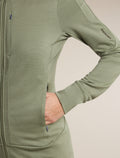 Women’s Merino 260 Quantum Long Sleeve Zip Hoodie Lichen - 9