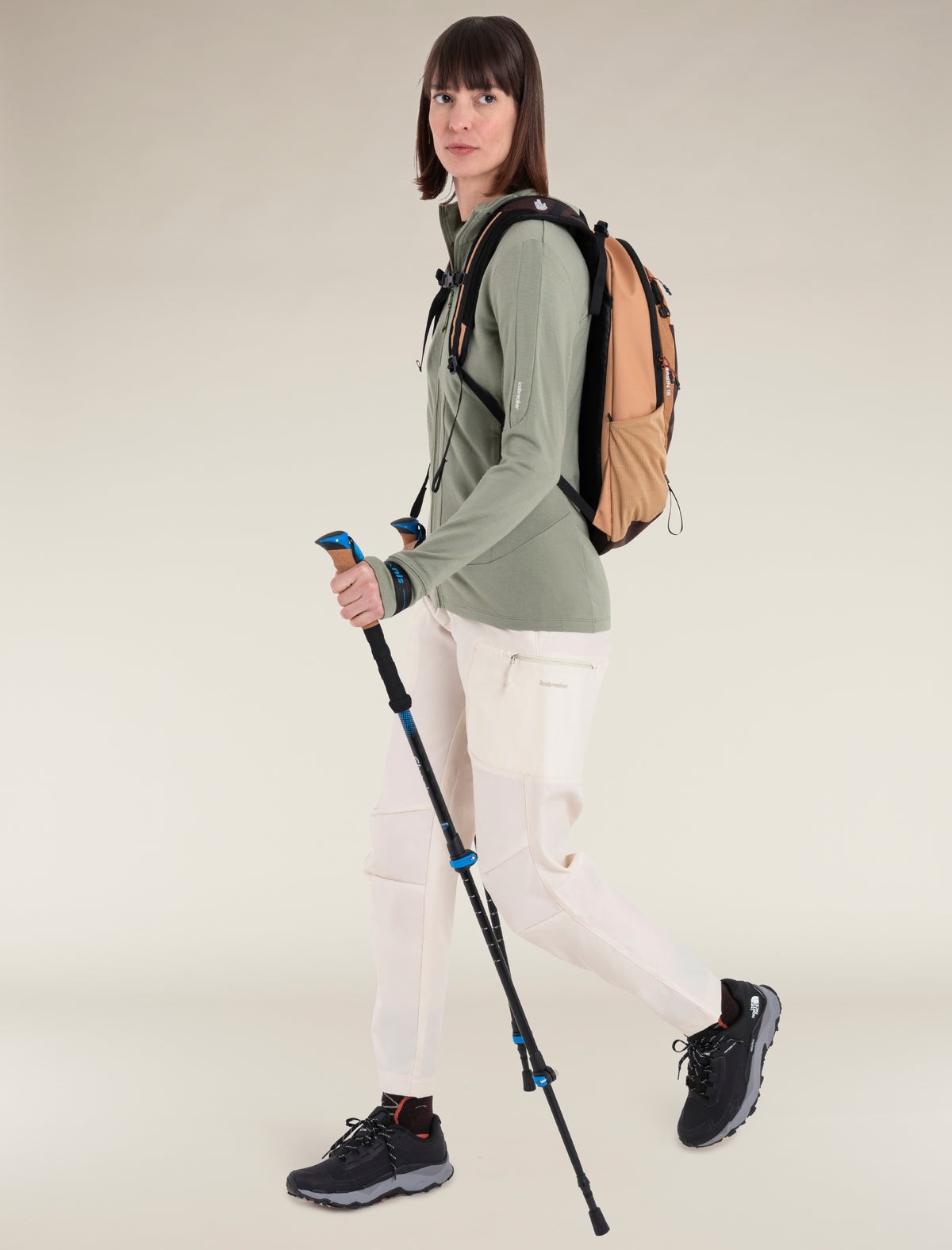 Women’s Merino 260 Quantum Long Sleeve Zip Hoodie Oil/Black/Silver - 4