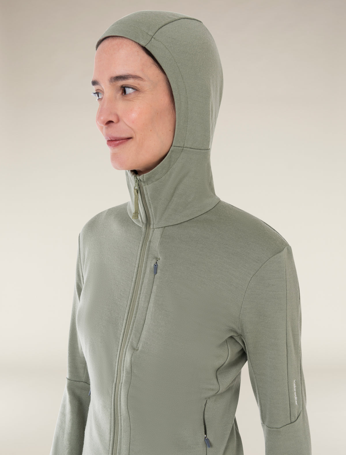 Women’s Merino 260 Quantum Long Sleeve Zip Hoodie Oil/Black/Silver - 6