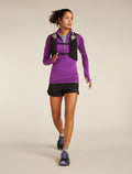 Women’s Merino Blend 200 Realfleece™ Descender Long Sleeve Half Zip Top Passion - 4