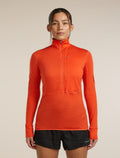 Women’s Merino Blend 200 RealFleece™ Descender Long Sleeve Half Zip Fervid - 1