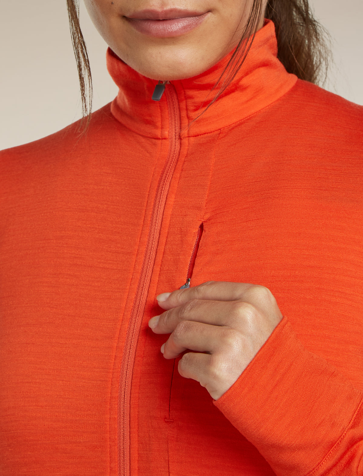 Women’s Merino Blend 200 RealFleece™ Descender Long Sleeve Half Zip Fervid - 9