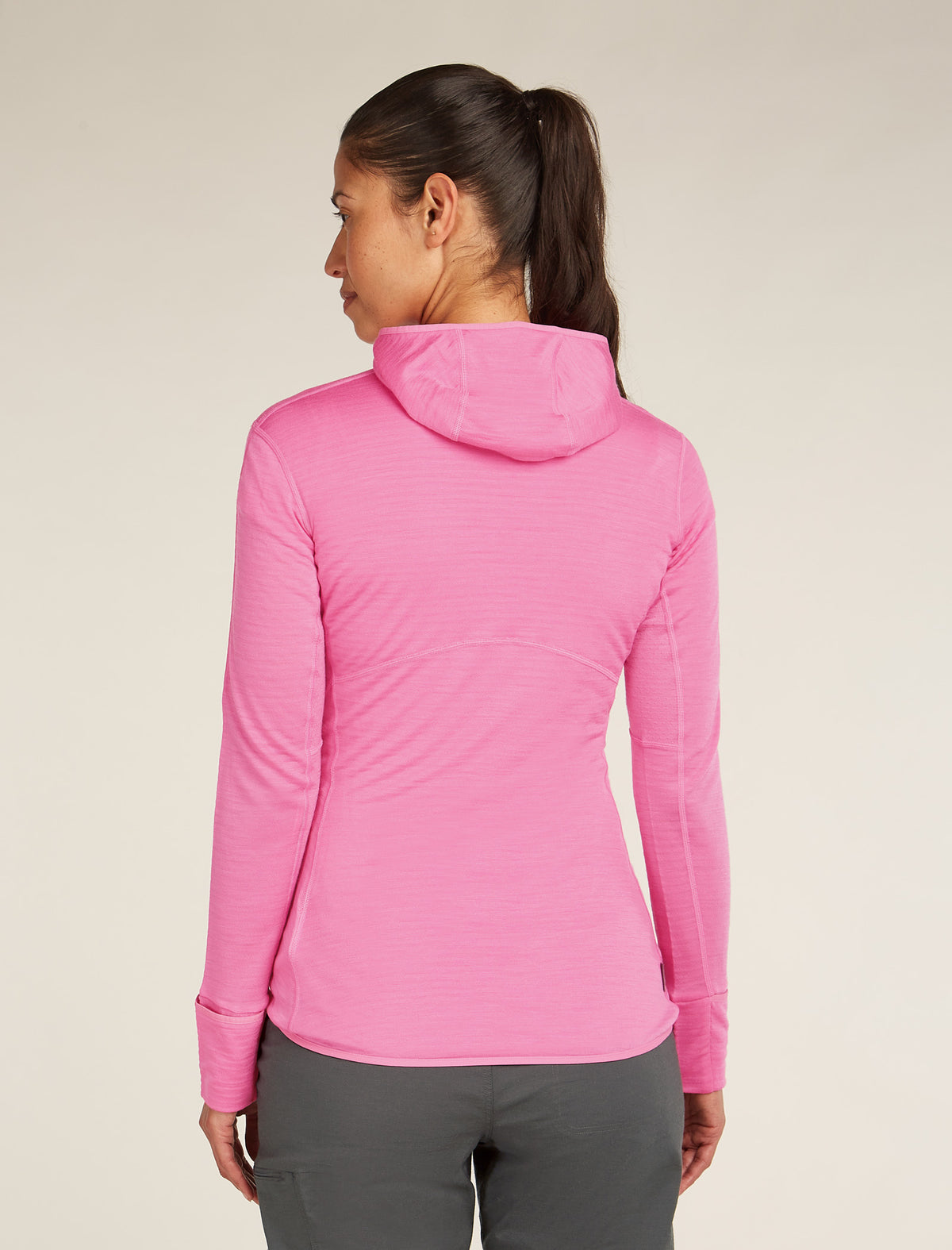 Women’s Merino Blend 200 Realfleece™ Descender Long Sleeve Zip Hoodie Pop - 2