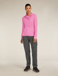 Women’s Merino Blend 200 Realfleece™ Descender Long Sleeve Zip Hoodie Pop - 3