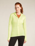 Women’s Merino Blend 200 Realfleece™ Descender Long Sleeve Zip Hoodie Citrine - 1