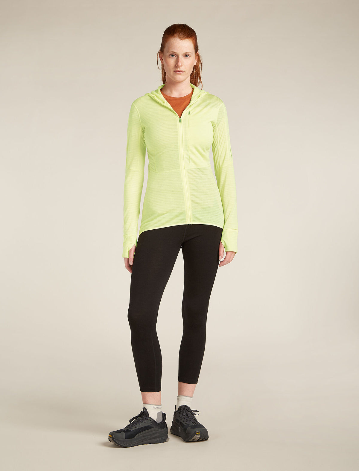 Women’s Merino Blend 200 Realfleece™ Descender Long Sleeve Zip Hoodie Citrine - 3