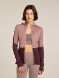 Women’s Merino Blend 200 Realfleece™ Descender Long Sleeve Zip Hoodie Summit/Java - 1