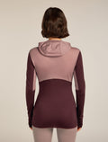 Women’s Merino Blend 200 Realfleece™ Descender Long Sleeve Zip Hoodie Summit/Java - 2