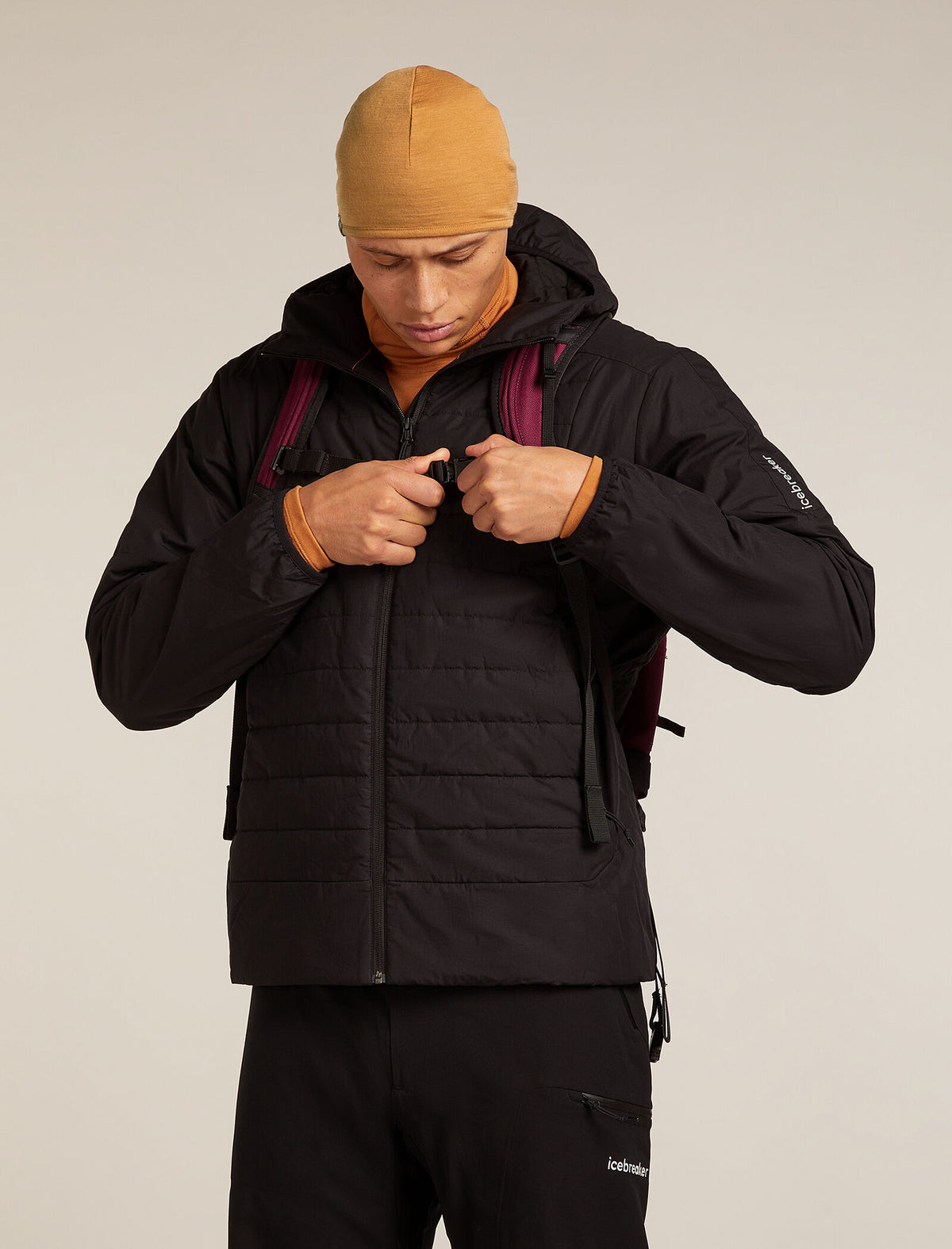 Unisex Merino 200 Pocket Hat Hydro/Trail - 3