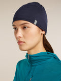 Unisex Merino 200 Oasis Reversible Beanie Dk loden/Midnight Navy - 2