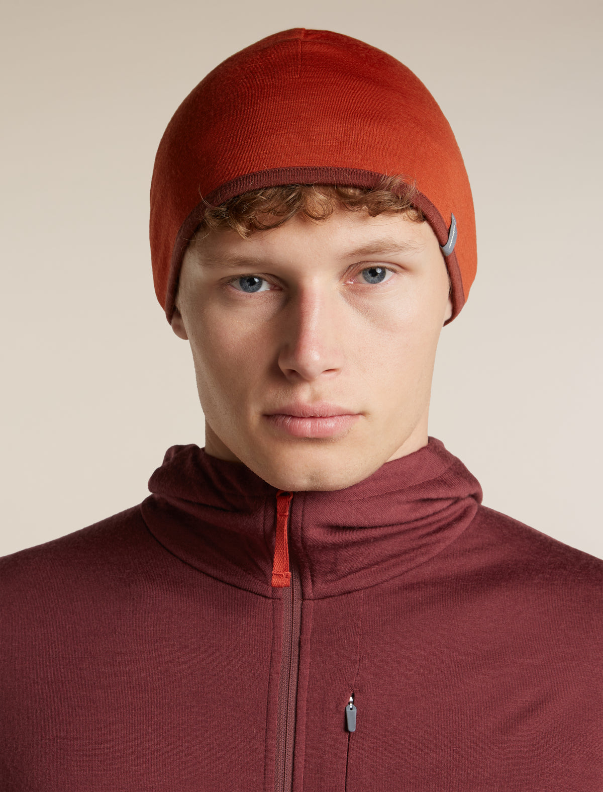 Unisex Merino 200 Oasis Reversible Beanie Agate/Port - 1