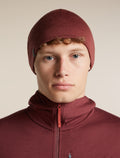 Unisex Merino 200 Oasis Reversible Beanie Agate/Port - 8
