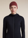Unisex Merino 200 Oasis Reversible Beanie Agate/Port - 10