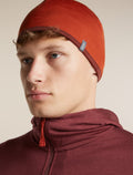 Unisex Merino 200 Oasis Reversible Beanie Agate/Port - 15