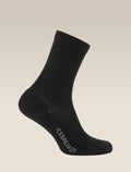 Women’s Merino Lifestyle Light Crew Socks Black - 1