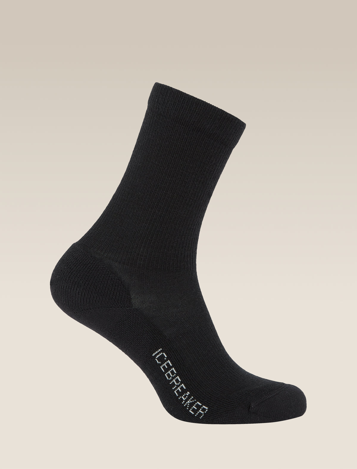 Women’s Merino Lifestyle Light Crew Socks Black - 1