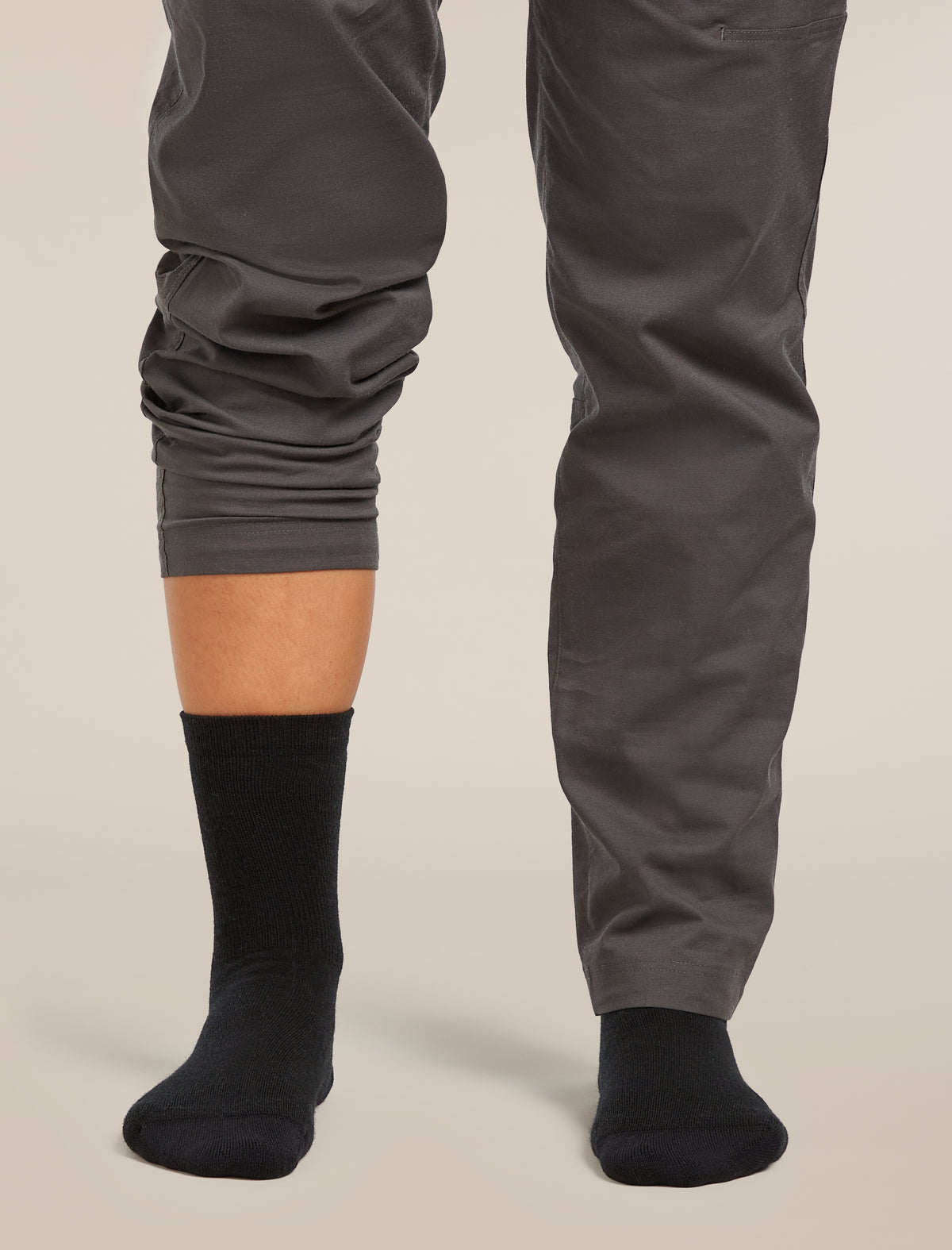 Women’s Merino Lifestyle Light Crew Socks Black - 4