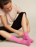 Women’s Merino Lifestyle Light Crew Socks Pop/snow - 2