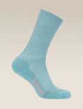 Women’s Merino Lifestyle Light Crew Socks Hydro/Acid Pink - 4