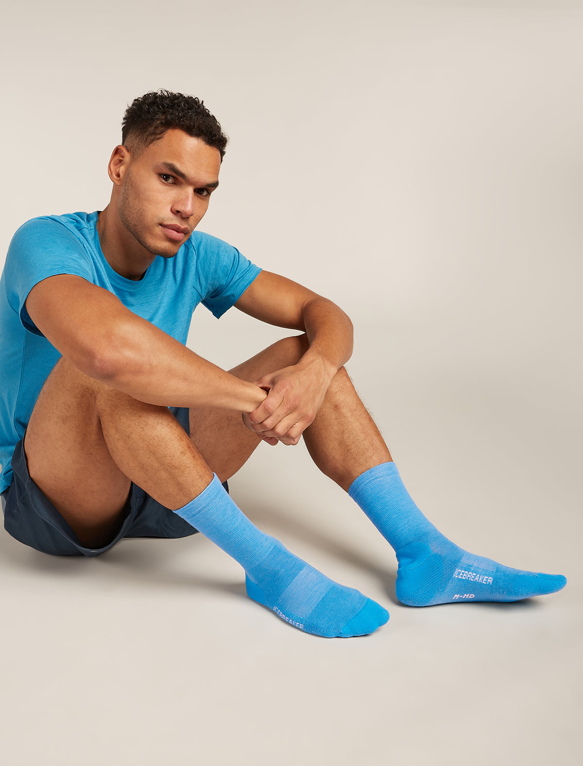 Men’s Merino Lifestyle Light Crew Socks Arctic/snow - 2