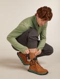 Men’s Merino Lifestyle Light Crew Socks Trail/Topaz - 1